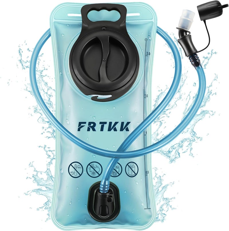 FRTKK 2L/3L Hydration Bladder, Leak Proof Water Bladder for Hydration Pack, BPA Free Wide Opening Ergonomic Shape Water Reservoir for Running Hiking Cycling Camping - Image 1
